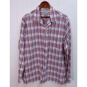 Lucky Brand Mens Plaid Button Up‎ Long Sleeve Shirt Casual Top